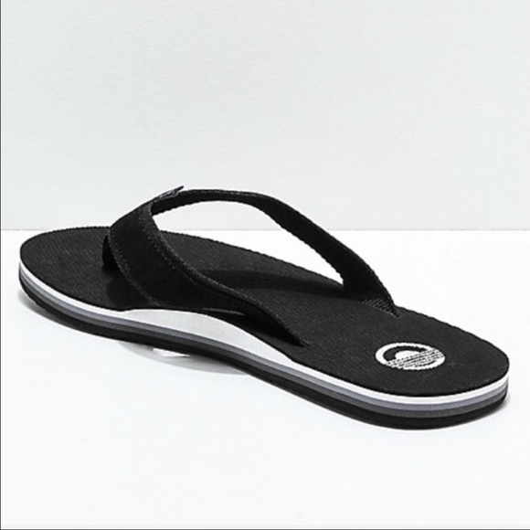 Flip Flops For Men Black&White Suede Sandals Sz 13 main image 5